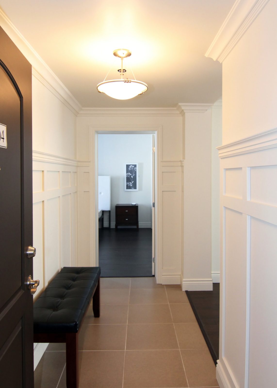Entrée et couloir d'un 4½